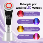 Masseur Facial EMS – Luminothérapie LED, Microcourant & Chaleur