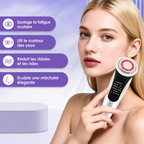 Masseur Facial EMS – Luminothérapie LED, Microcourant & Chaleur